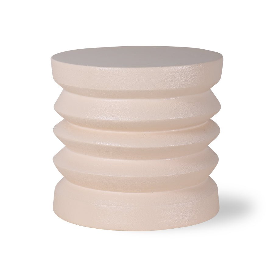 Stoneware Side Table Cream - House of Orange