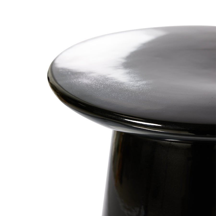 Earthenware side table M black - House of Orange