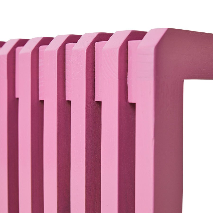 Slatted bench hot pink L - House of Orange