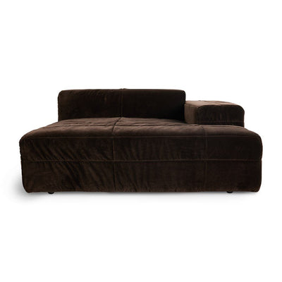 Brut sofa: Element right divan, royal velvet espresso - House of Orange