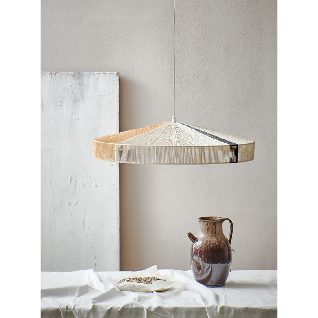  HK Living | Pendant rope lamp black stripe | House of Orange Melbourne