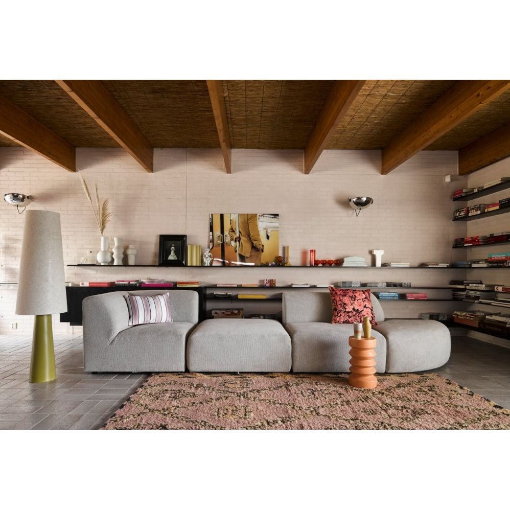 White Speckled Clay Vase Round M - House of Orange