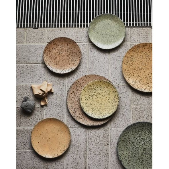 Gradient Ceramics: Side Plate, Green (Set of 2) - House of Orange
