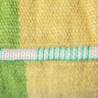 hand woven wool cushion green (38x74) - House of Orange