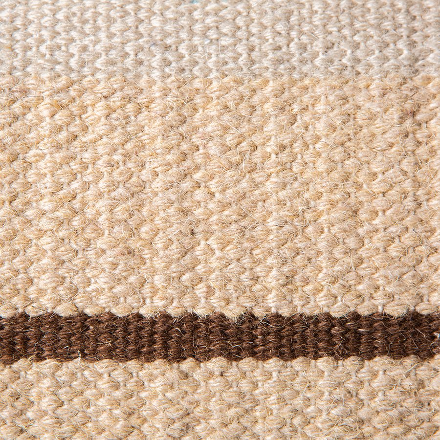hand woven wool cushion brown (38x74) - House of Orange
