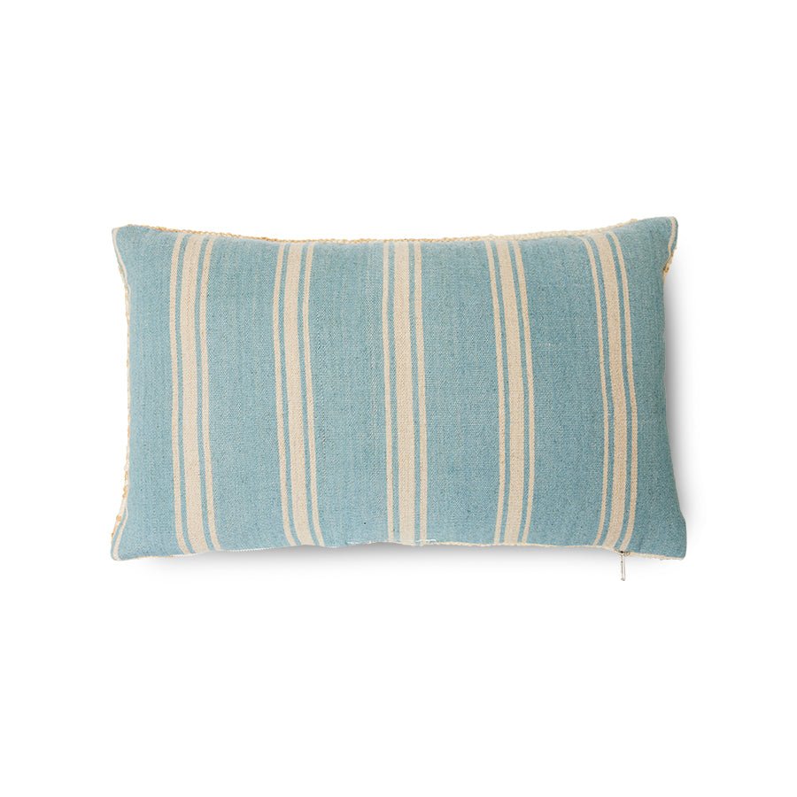 Woven cushion natural/blue (30x50) - House of Orange