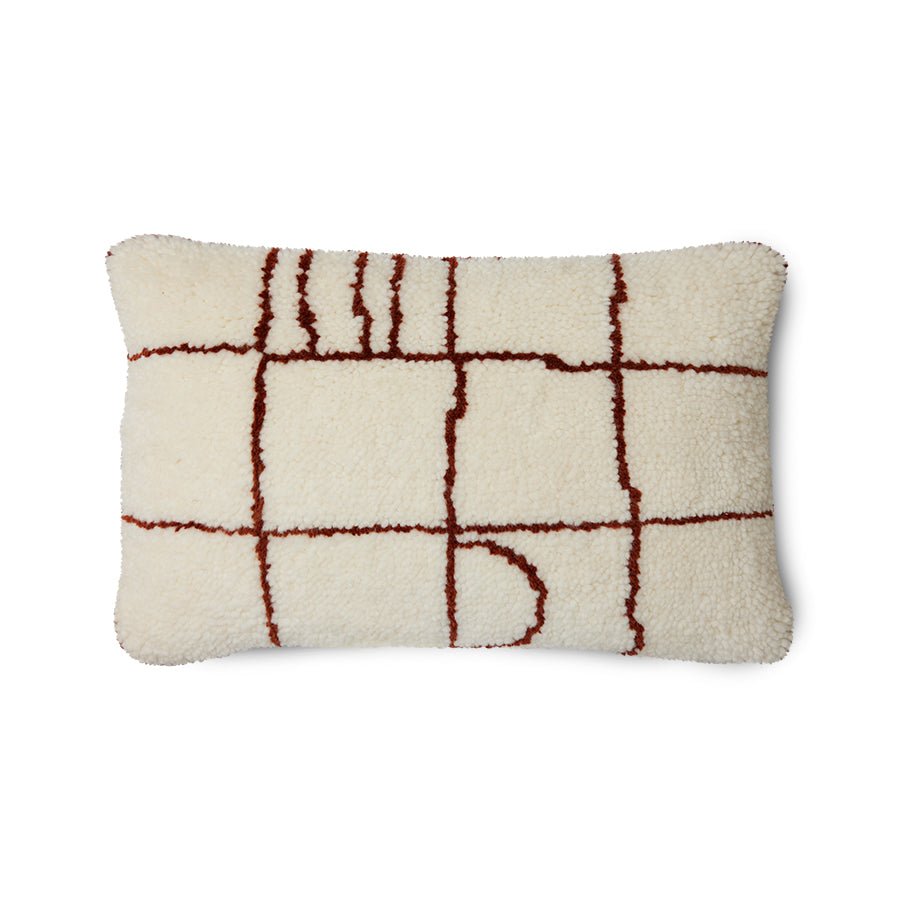 Woolen cushion easy (60x40cm) - House of Orange