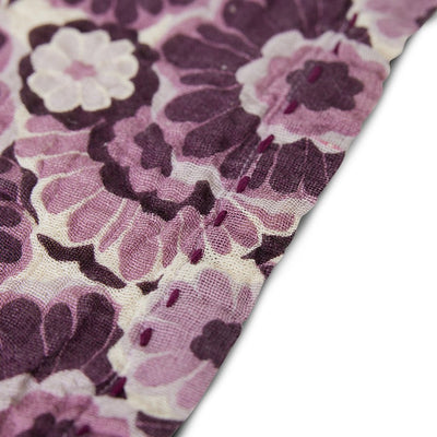 Cotton napkins floral burgundy (set of 2) - House of Orange