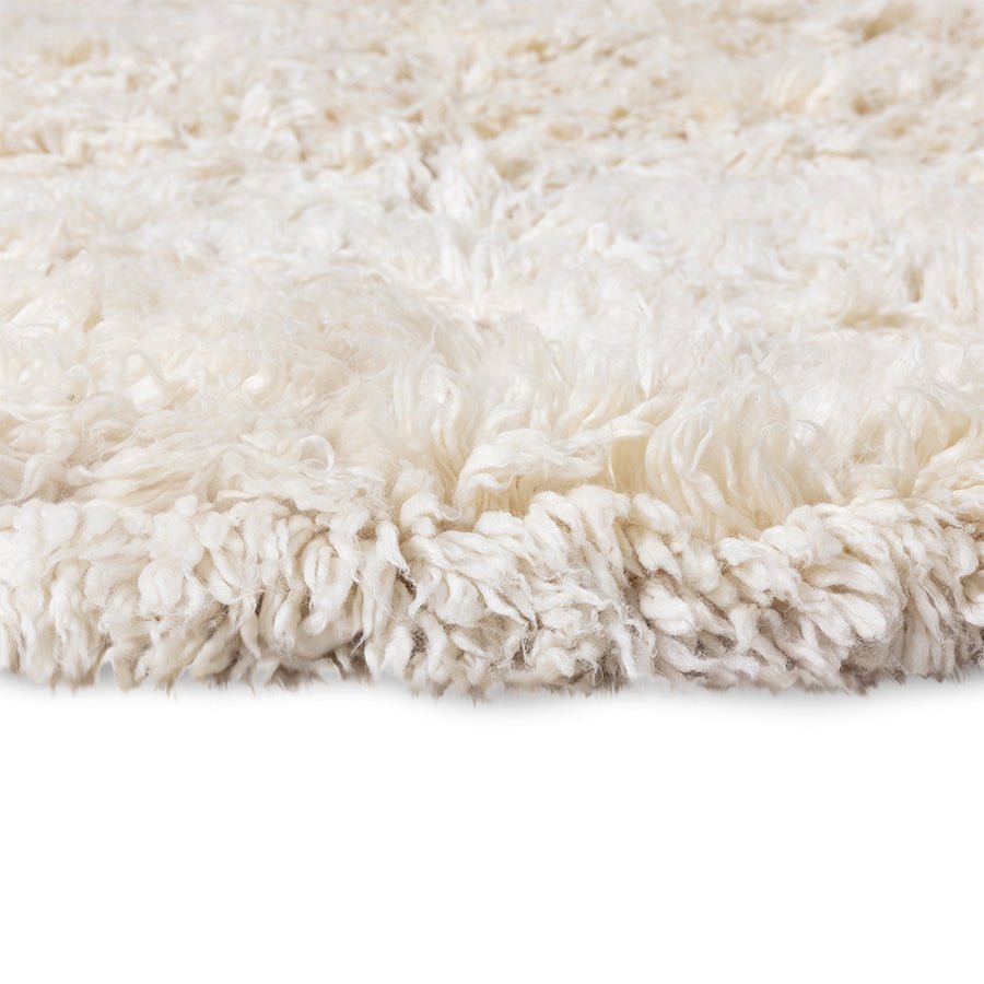 Fluffy round rug Inner Circle 250cm - House of Orange