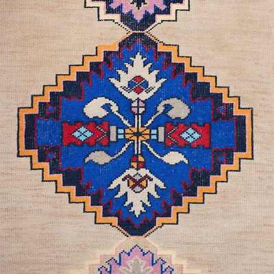 Hand knotted woollen runner oriental (90x265) - House of Orange
