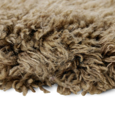 Fluffy round rug sage (150) - House of Orange