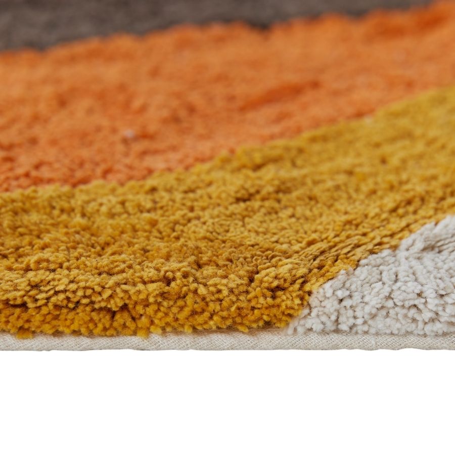 Bath mat retro swirl (90x120cm) - House of Orange