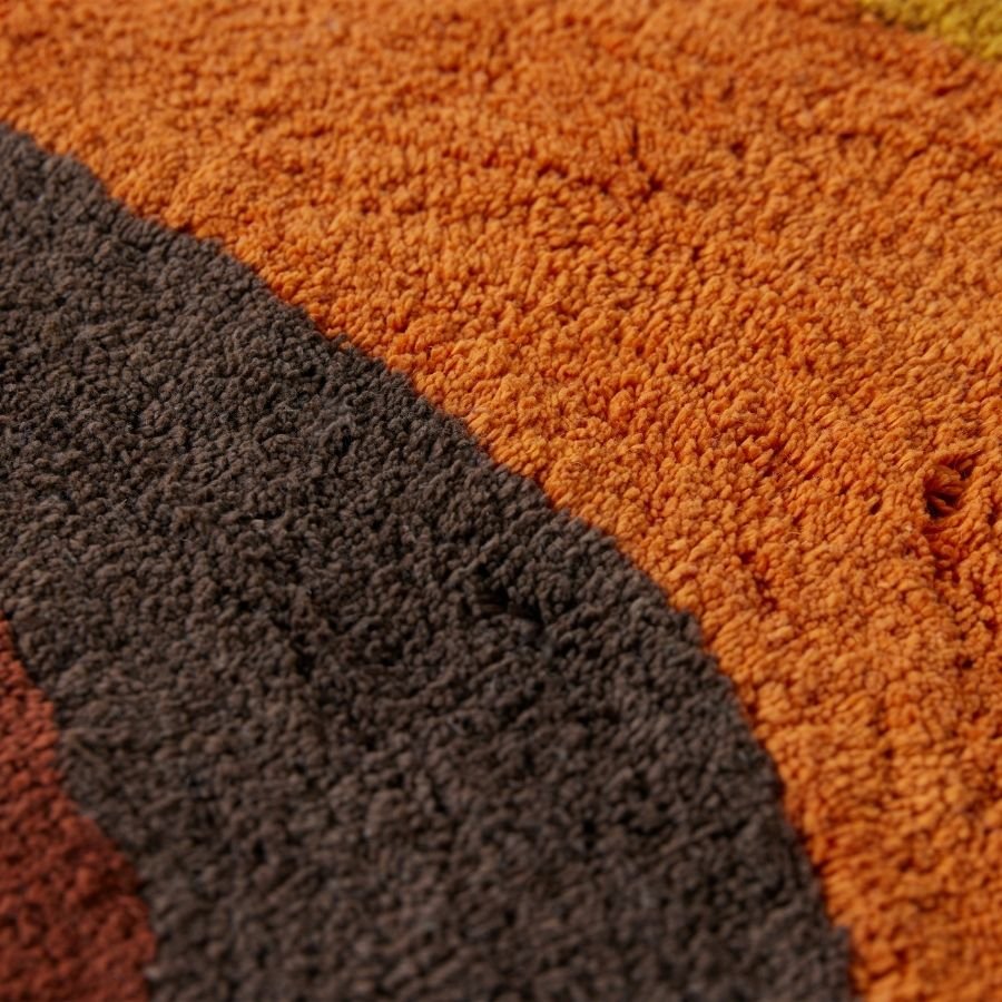 Bath mat retro swirl (90x120cm) - House of Orange