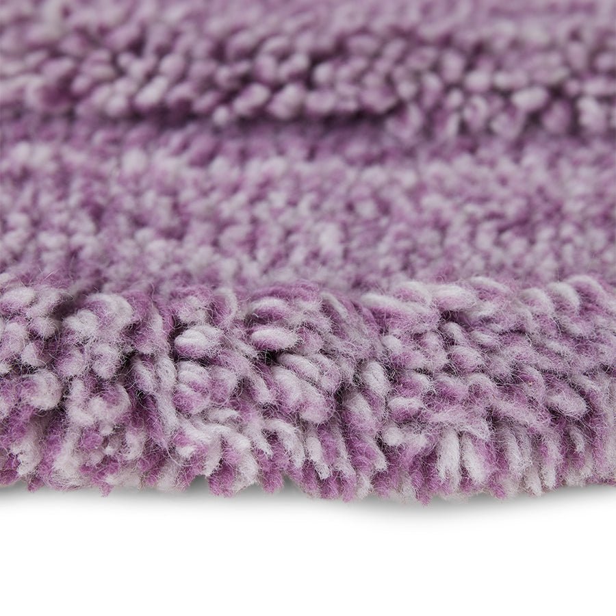 Round woollen rug lilac (150cm) - House of Orange