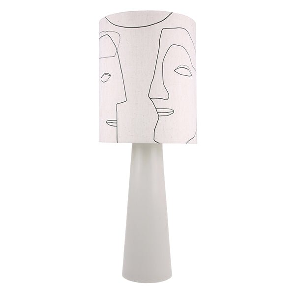 Printed Faces Lampshade L - House of Orange