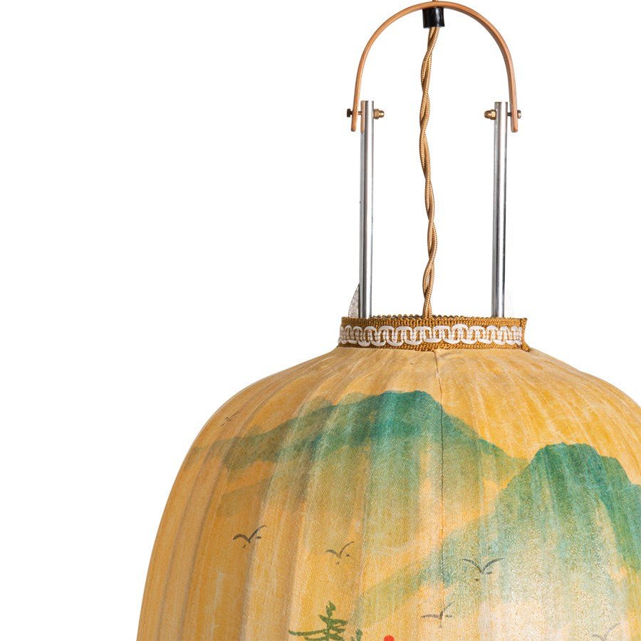 Traditional Lantern Landscape Painting Oval L - House of Orange