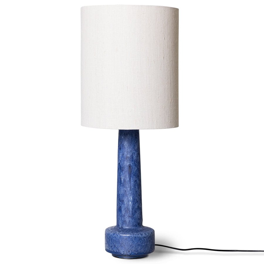Retro Stoneware Lamp Base, blue - House of Orange