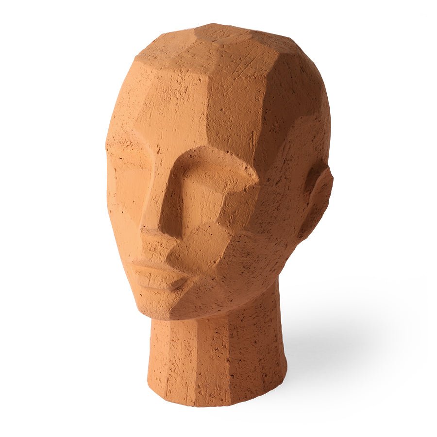 Abstract Head Sculpture Terracotta - House of Orange