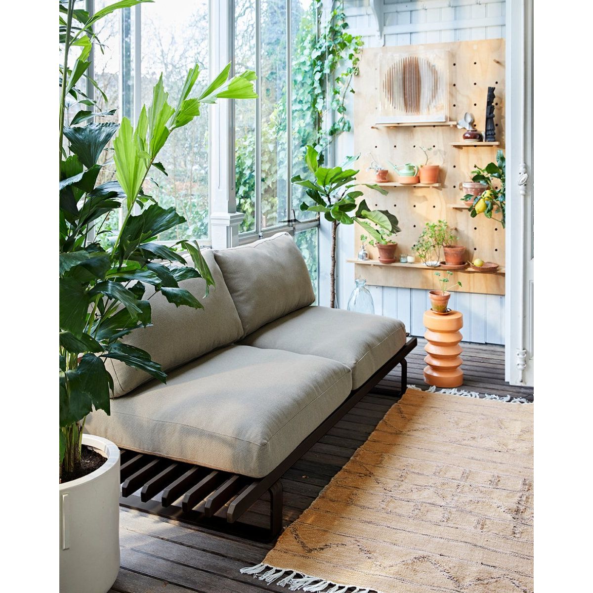 Hand Woven Indoor/Outdoor Rug Natural (120x180cm) - House of Orange