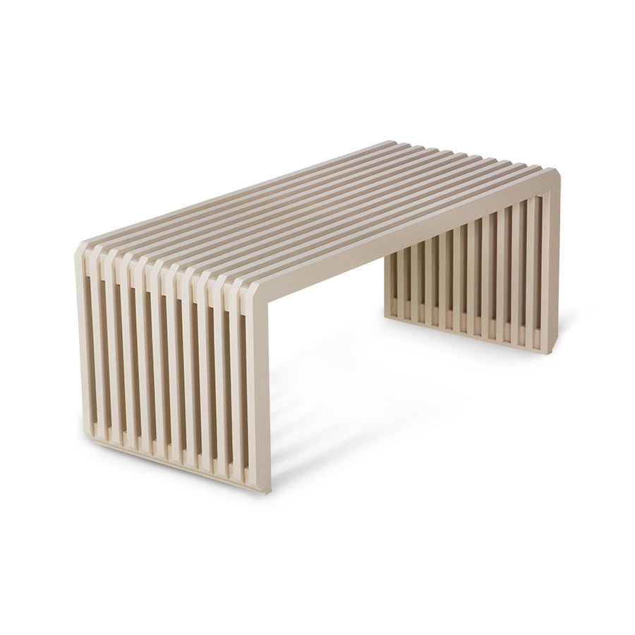 Slatted Bench/Element, Sand - House of Orange
