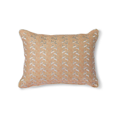 Nude Cushion with Silver Patches (30x40cm) - House of Orange