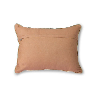 Nude Cushion with Silver Patches (30x40cm) - House of Orange