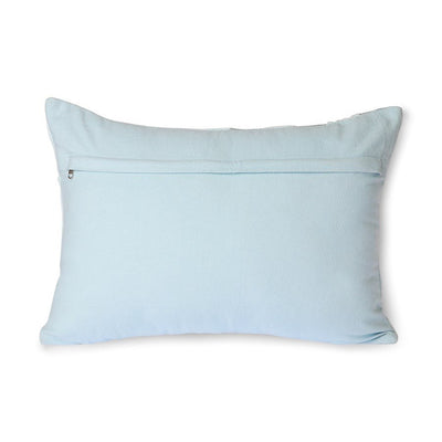 Graphic Embroidered Cushion Ice Blue (35x50cm) - House of Orange