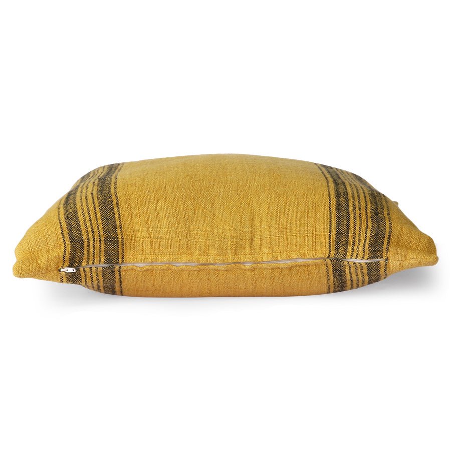 Linen Cushion Mustard (45x45) - House of Orange