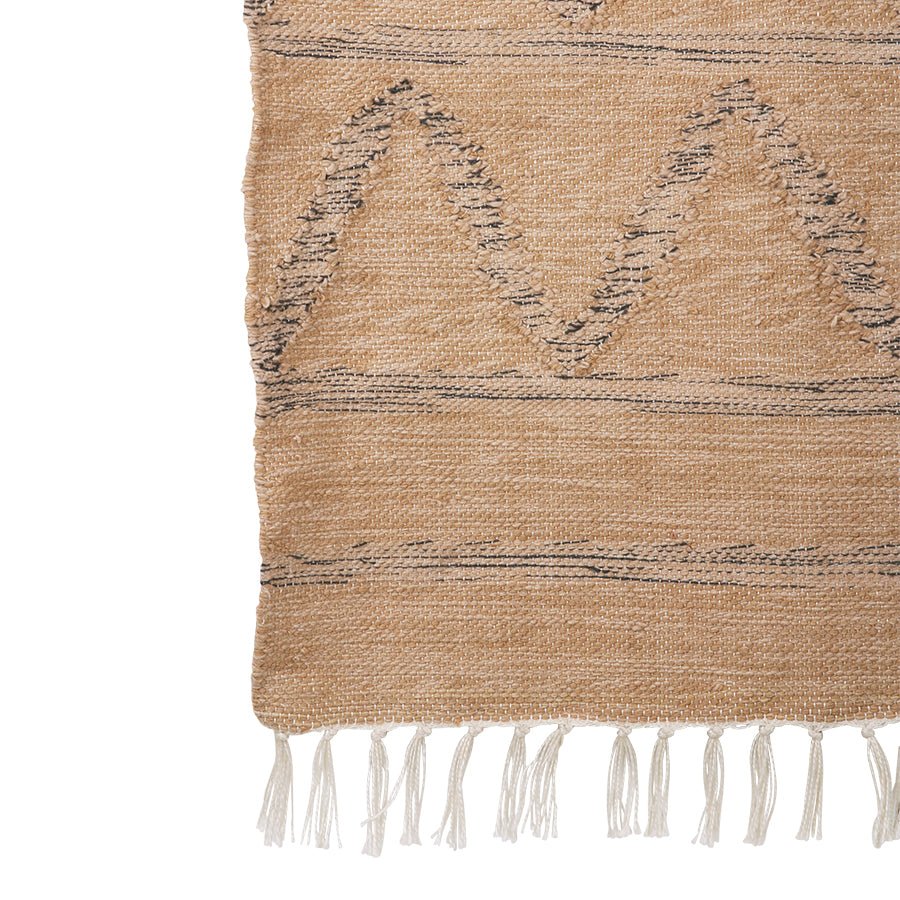 Hand Woven Indoor/Outdoor Rug Natural (120x180cm) - House of Orange