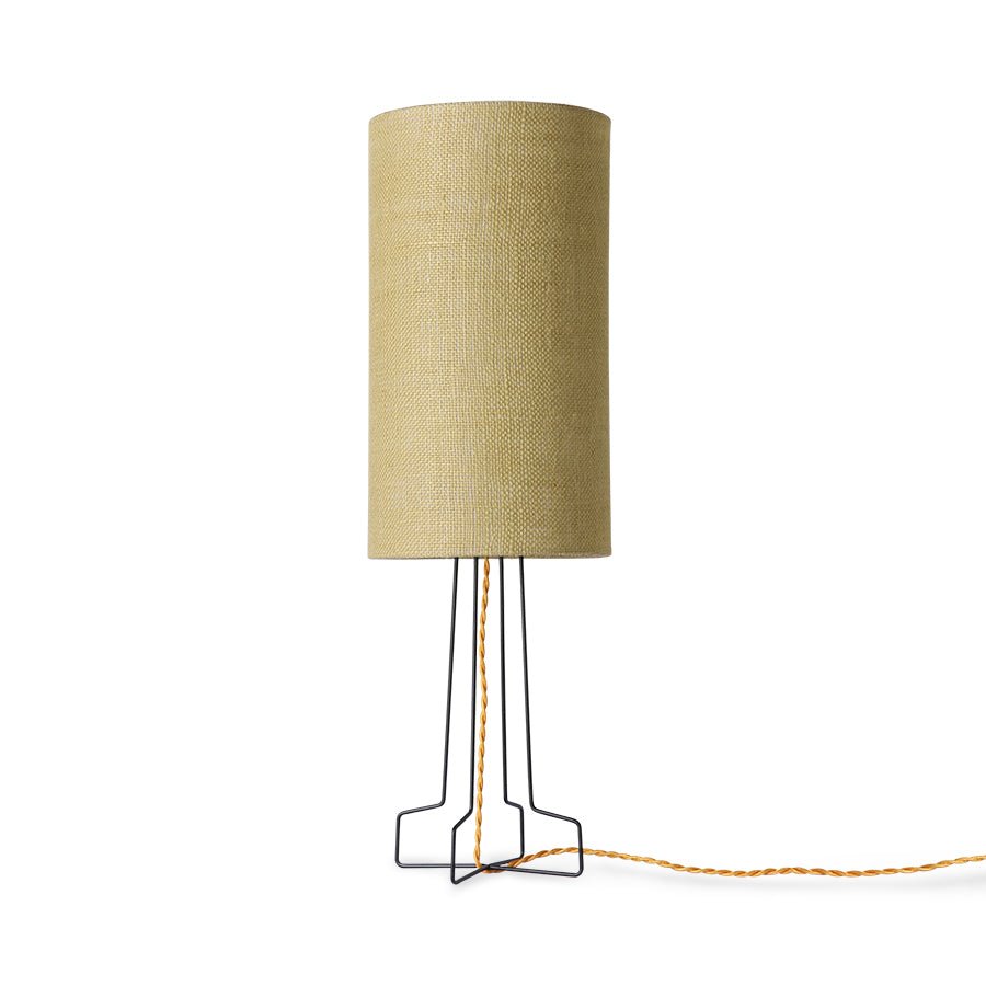 Jute Cylinder Lamp Shade Jade Green - House of Orange