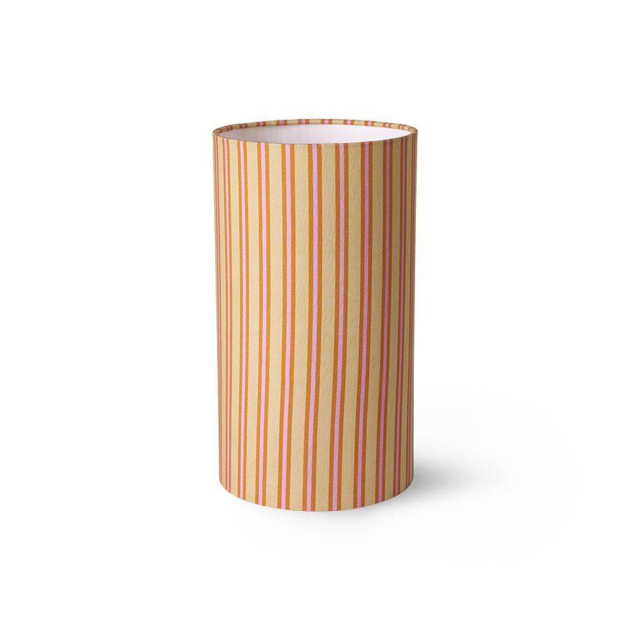 DORIS for HKliving Printed Cylinder Lamp Shade Stripes - House of Orange