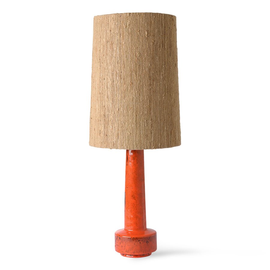 Cone Lamp Shade Silk, Brown - House of Orange