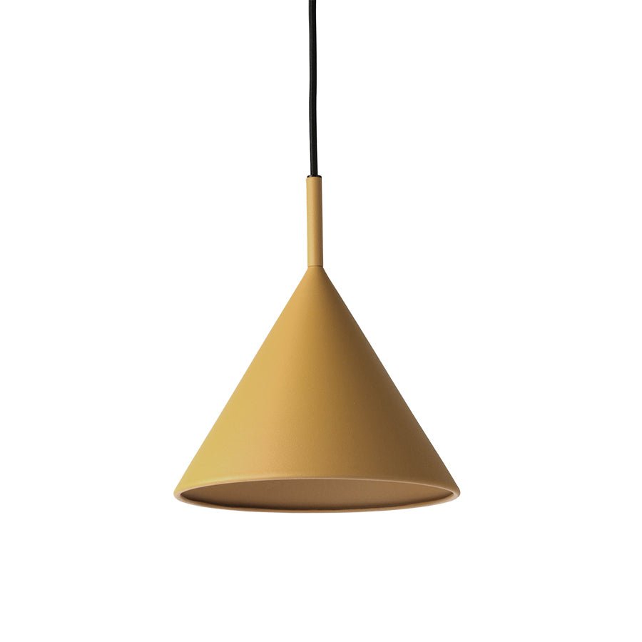 Metal Triangle Pendant Lamp M Ochre - House of Orange
