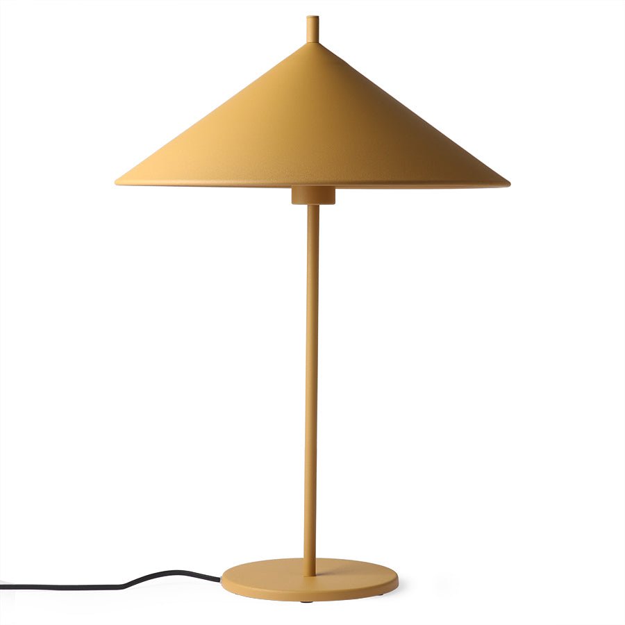Metal Triangle Table Lamp L Ochre - House of Orange