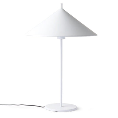 Metal Triangle Table Lamp L White - House of Orange