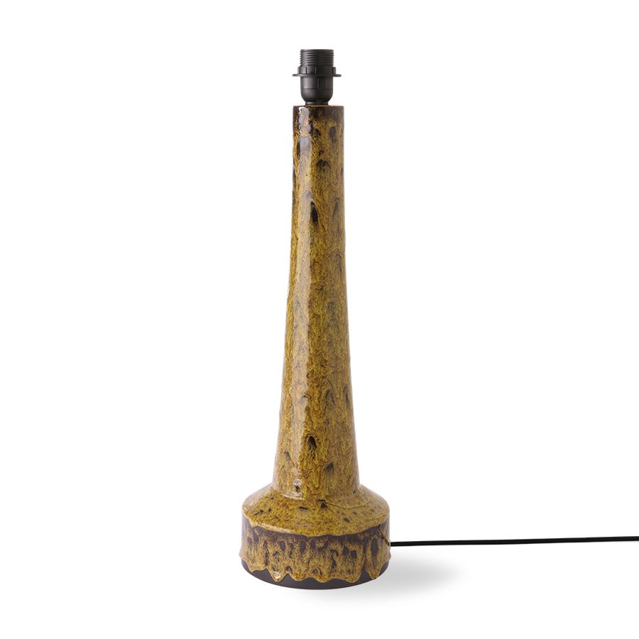 Retro Stoneware Lamp Base Mustard - House of Orange